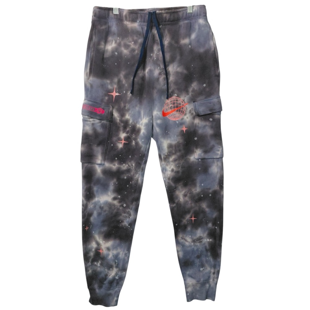 Nike Men's Small Multicolor Galaxy Sportwear Fleece Jogger Pants